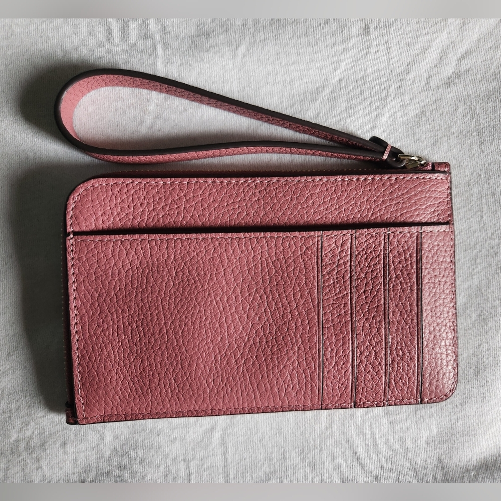 Kate Spade Rose Leather Wristlet NWOT - Picture 2 of 6